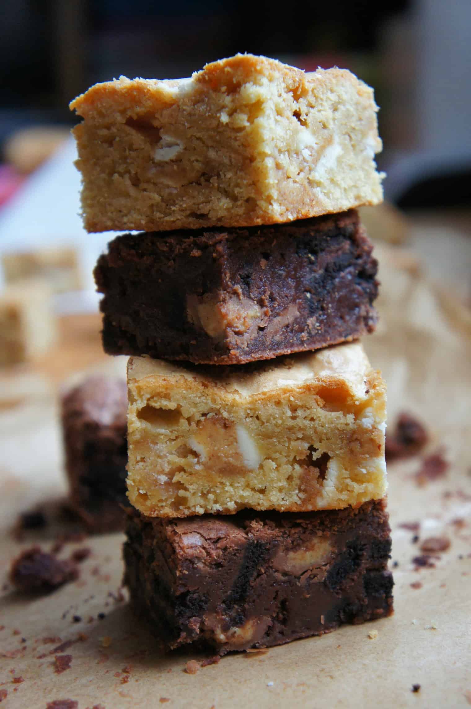 Reese's and Oreo blondies and brownies