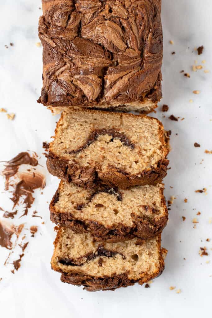 Nutella Cinnamon Banana Bread