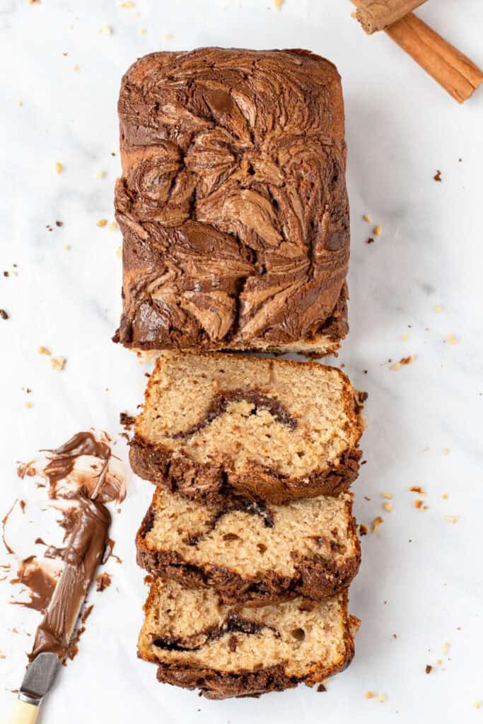 Nutella Cinnamon Banana Bread