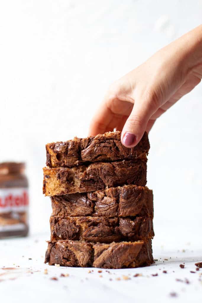 Nutella Cinnamon Banana Bread
