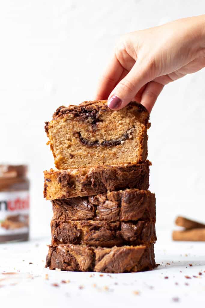 Nutella Cinnamon Banana Bread