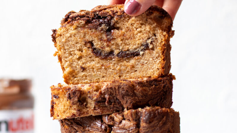 Nutella Cinnamon Banana Bread