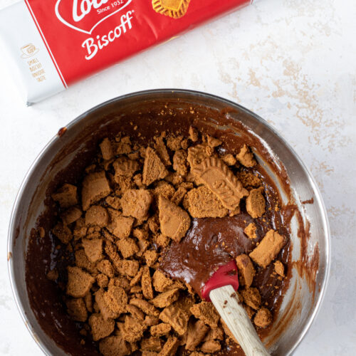 Lotus Biscoff Brownie mixture
