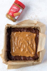 Biscoff spread brownies