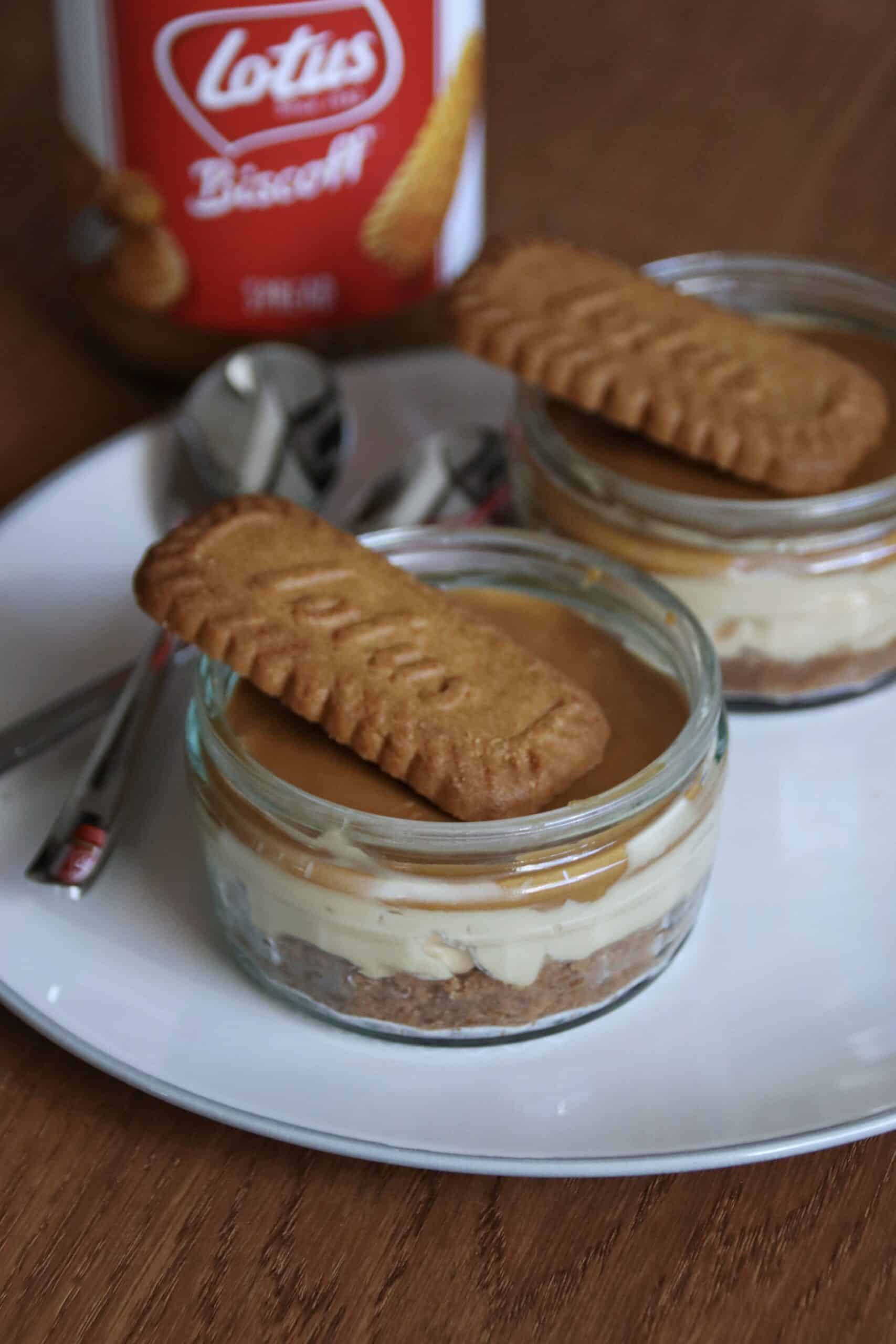 Lotus Biscoff cheesecakes
