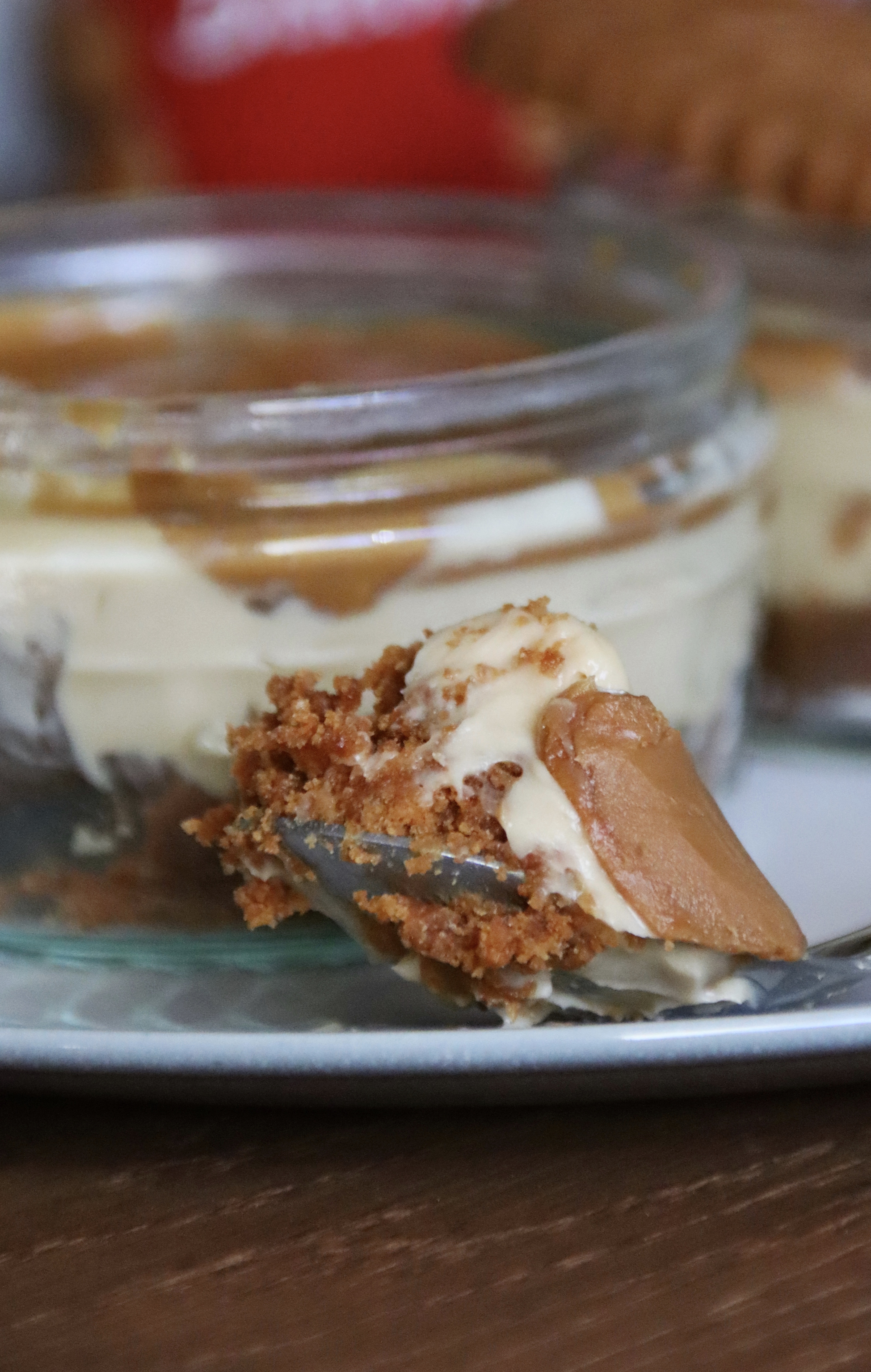 Lotus Biscoff cheesecake spoonful