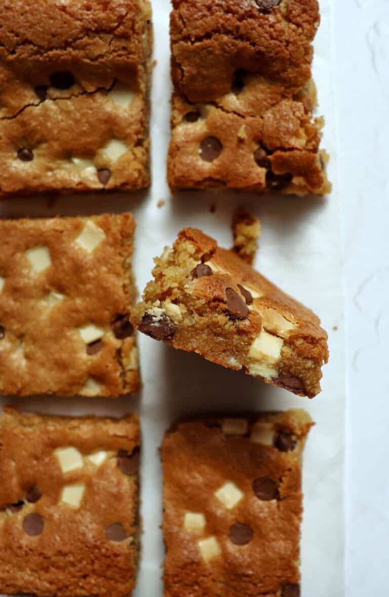 Gluten-free chocolate chip blondies