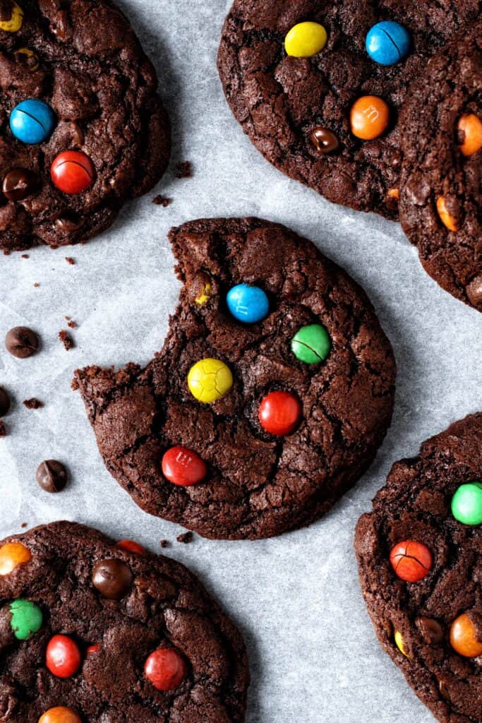 m&m cookies
