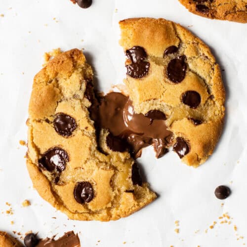 Chocolate chip nutella stuffed cookies