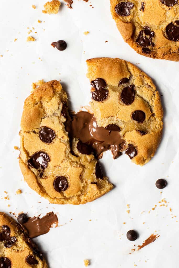 Chocolate chip nutella stuffed cookies