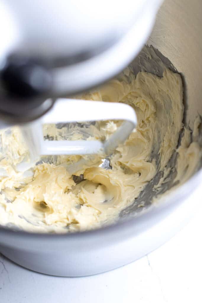 step 1, beat the butter