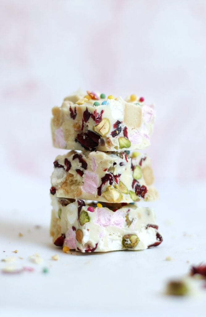 White chocolate rocky road