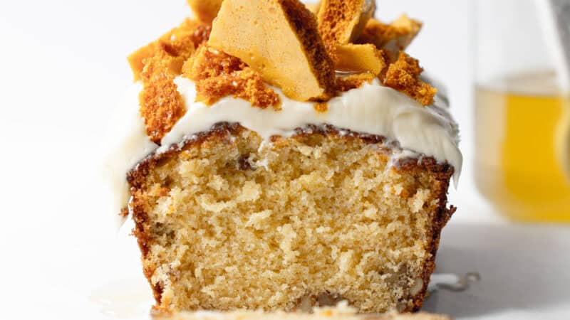 Honey and Walnut Loaf Cake