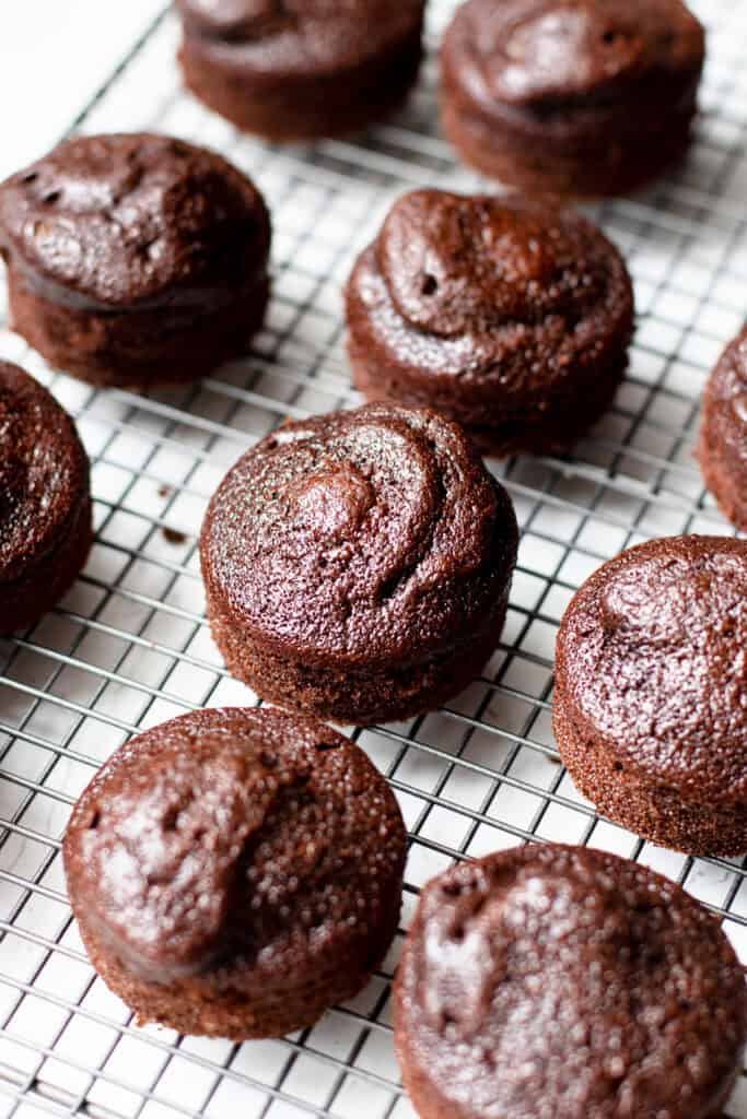 baked chocolate cakes