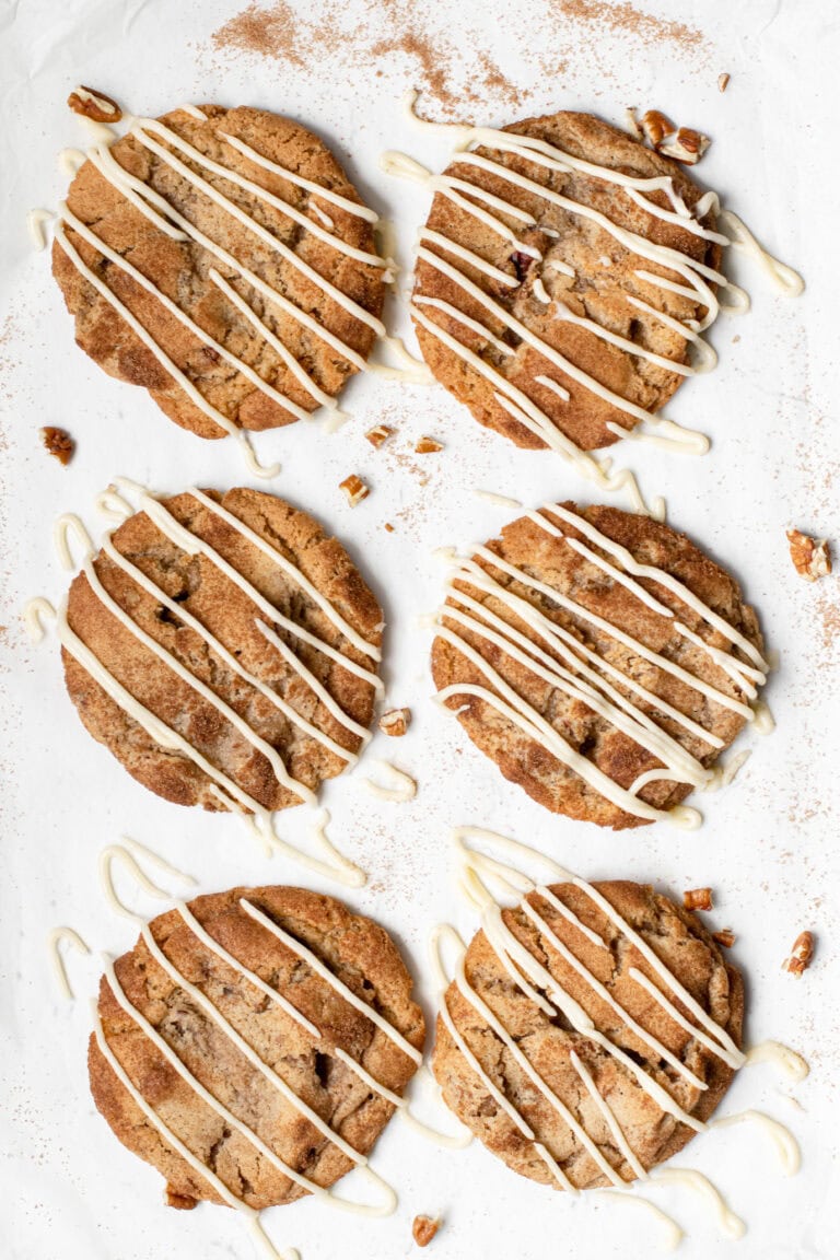 Pecan Cinnamon Roll Cookies