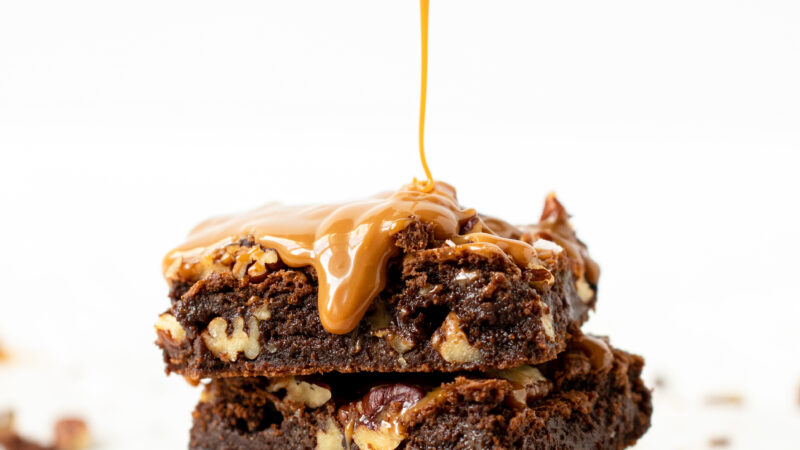 Salted Caramel Pecan Brownies