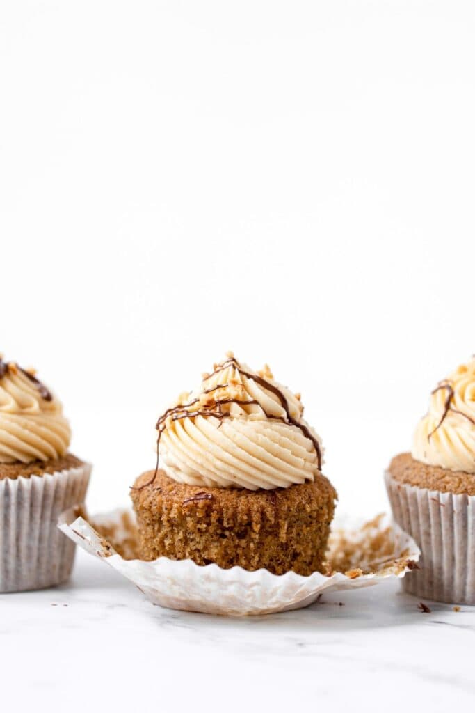 Nutella stuffed coffee cupcakes