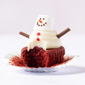 Christmas Snowman Cupcakes