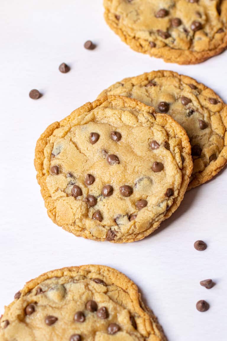 Small Batch No-Chill Chocolate Chip Cookies