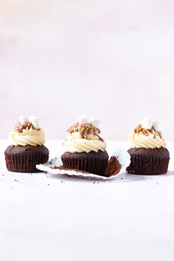 Hot Chocolate Cupcakes