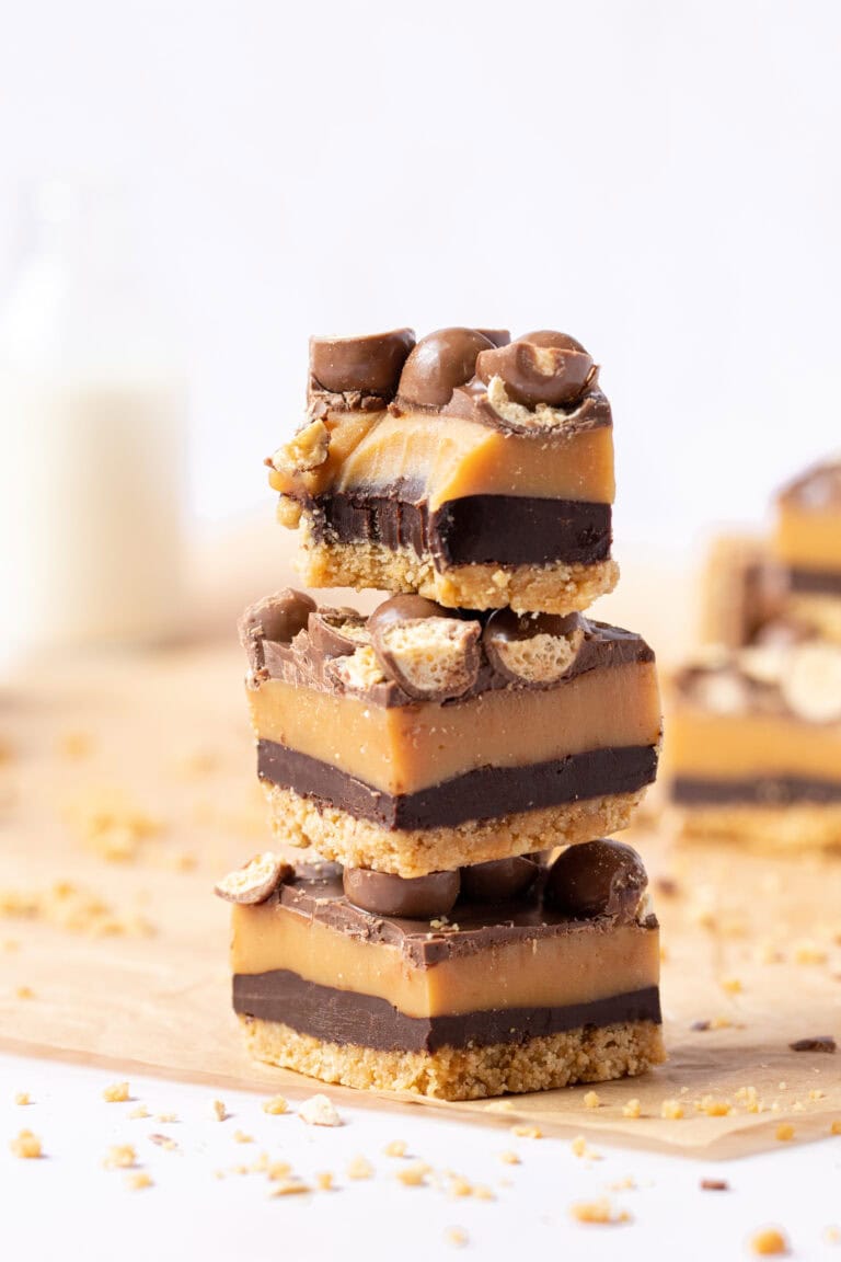 Salted Caramel Malt Chocolate Slice