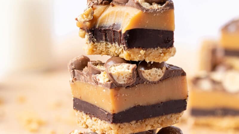 Salted Caramel Malt Chocolate Slice