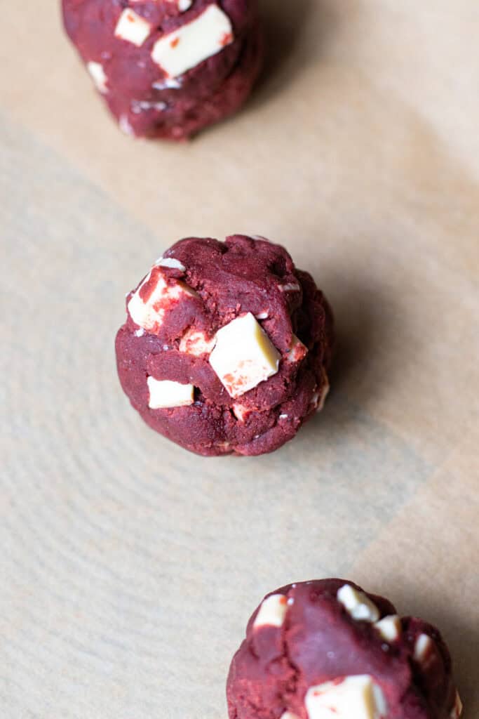 Red velvet cookie dough