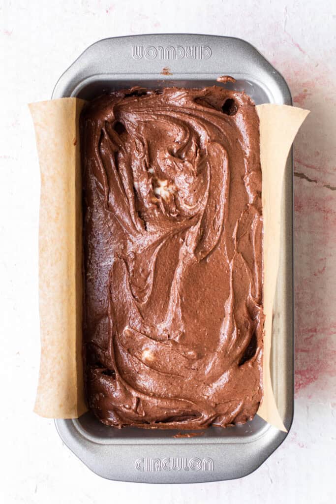 Chocolate Cake in a loaf tin