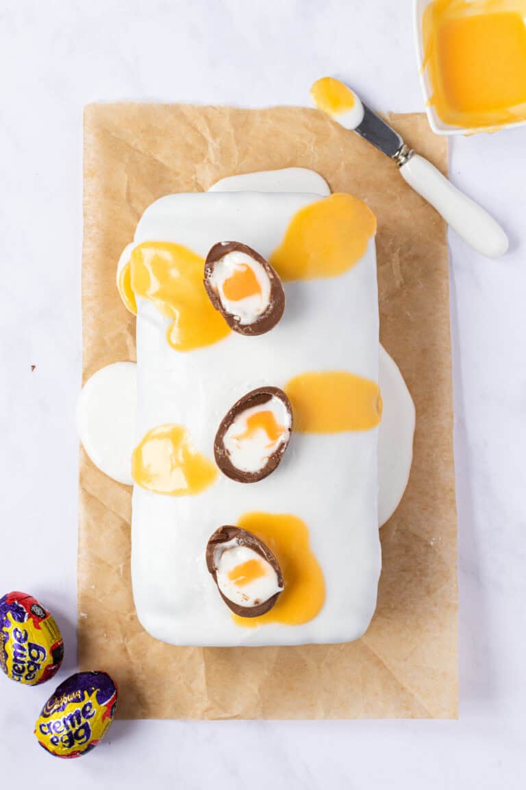 Creme Egg Chocolate Loaf Cake