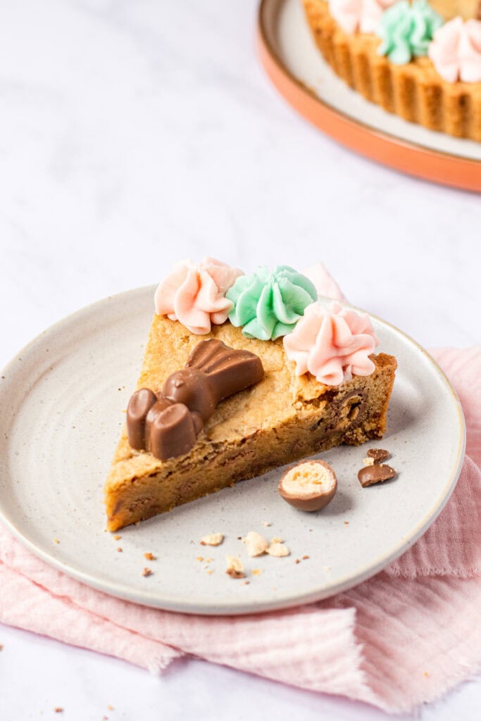 Slice of the Chocolate Cookie Cake on a plate