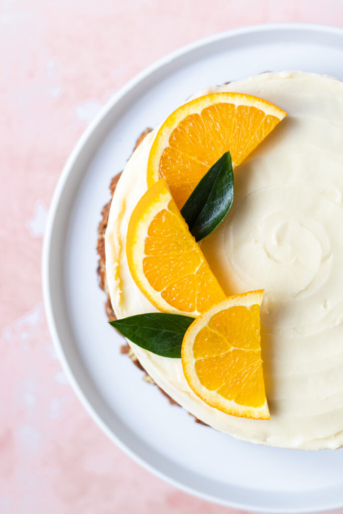 Pecan Orange Drizzle Cake