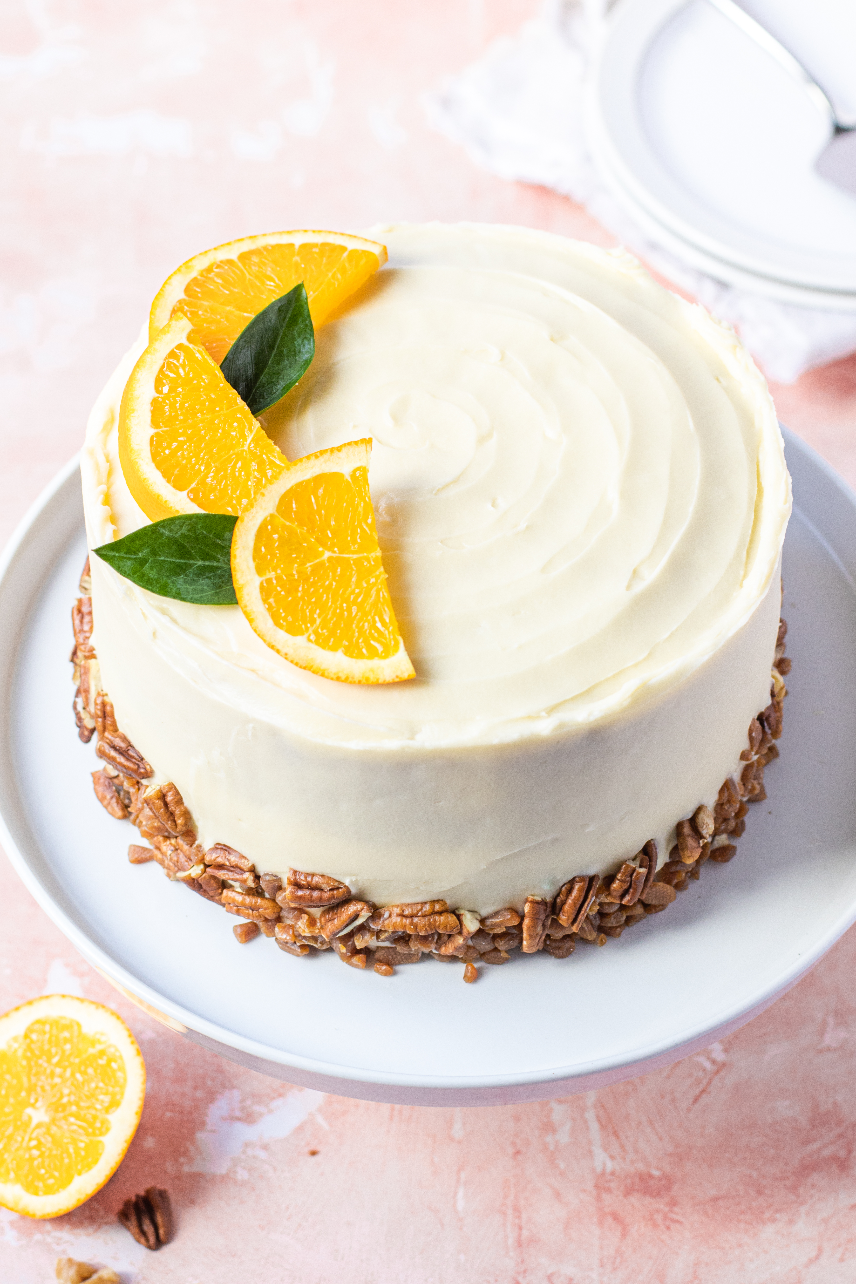 Orange Pecan Layer Cake