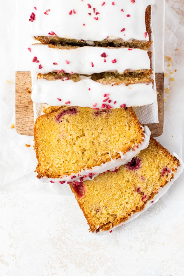 Lemon & Raspberry Loaf Cake