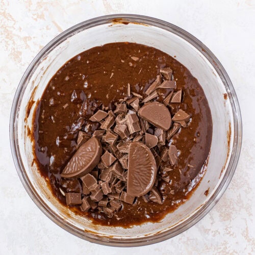 Chocolate Orange brownie mixture