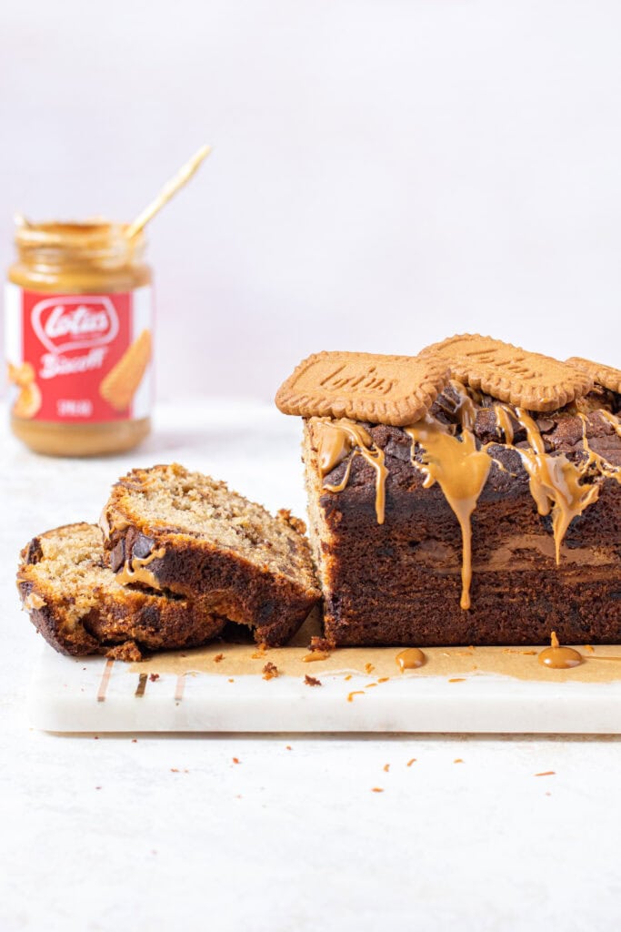 Biscoff banana bread