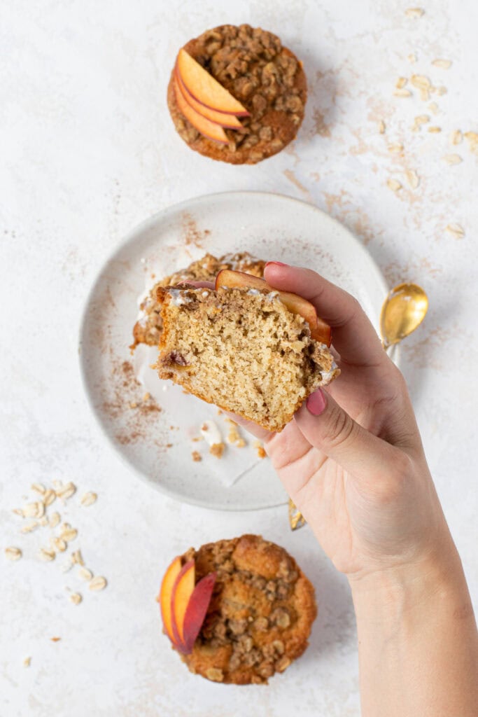 Peaches and cream muffins