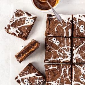 Spider web brownies