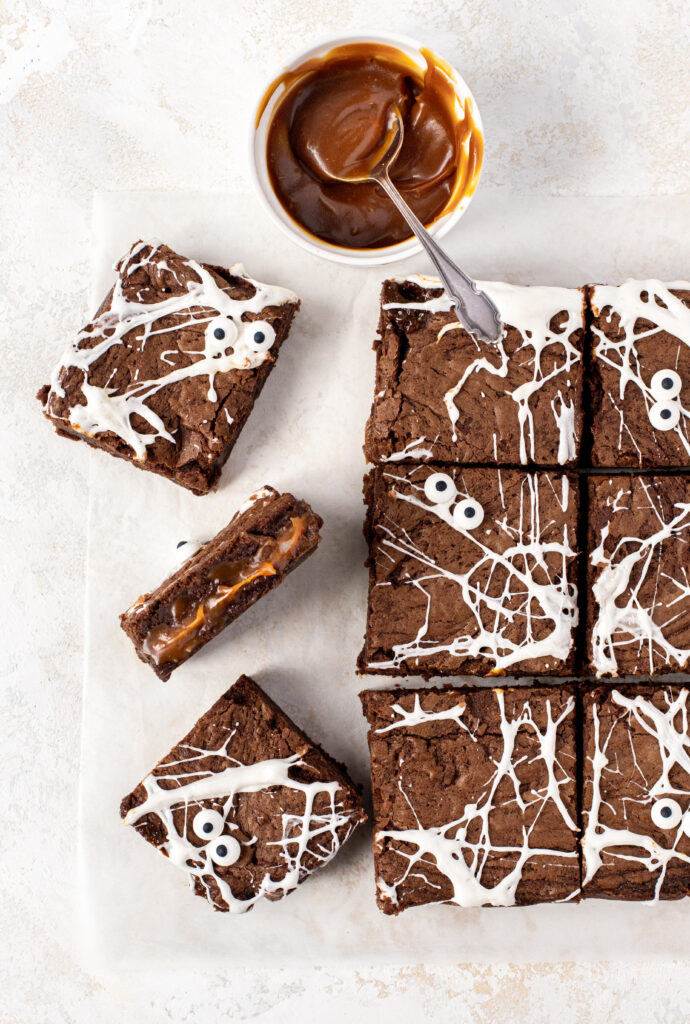 Spider Web Brownies