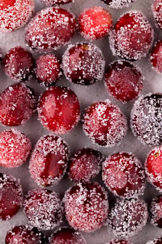 Frosted cranberries