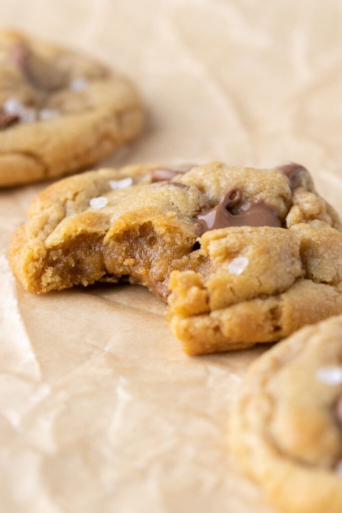 Close up cookie texture
