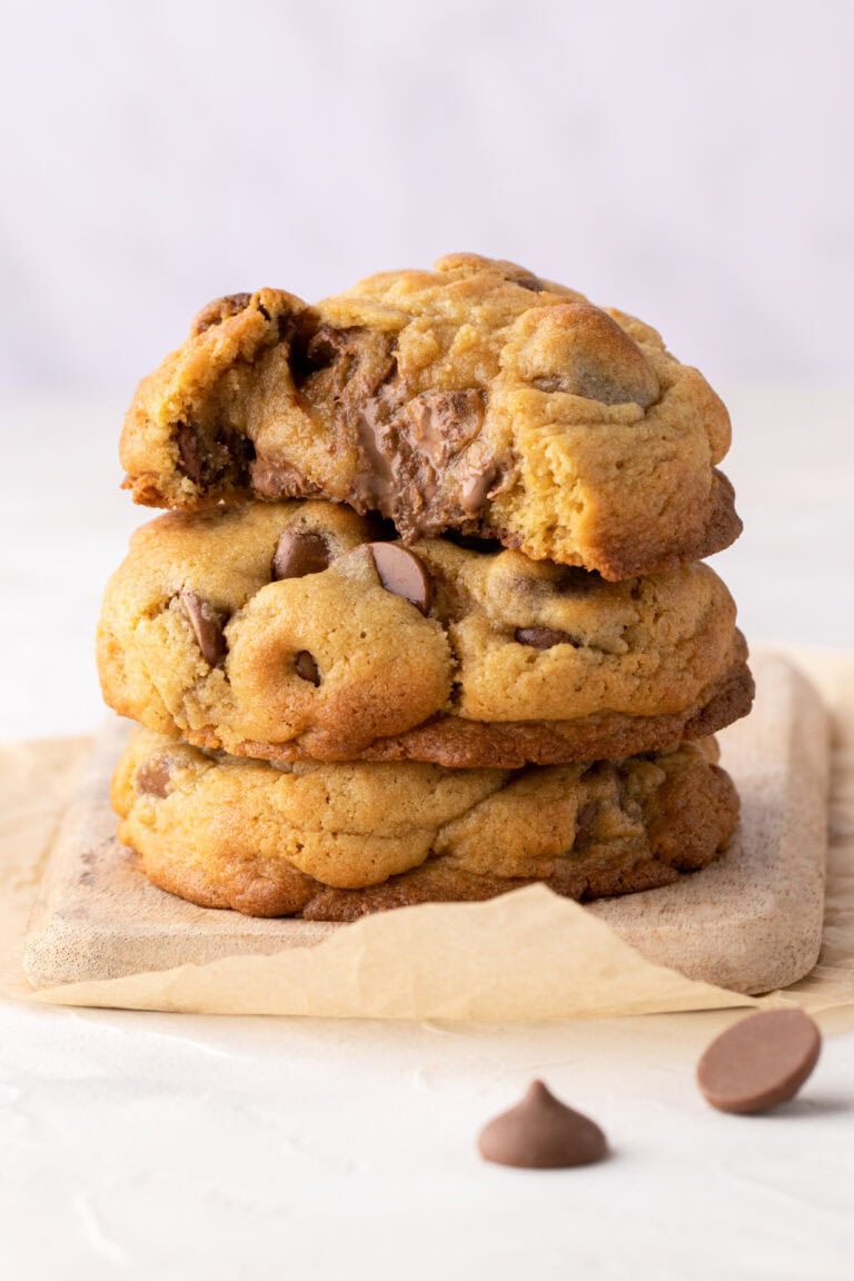 Thick chocolate chip cookies