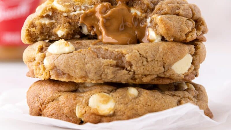 Biscoff Stuffed Cookies