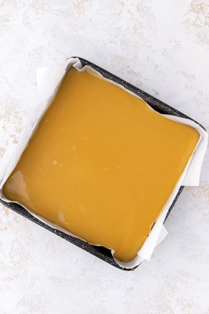 Caramel covered brownies