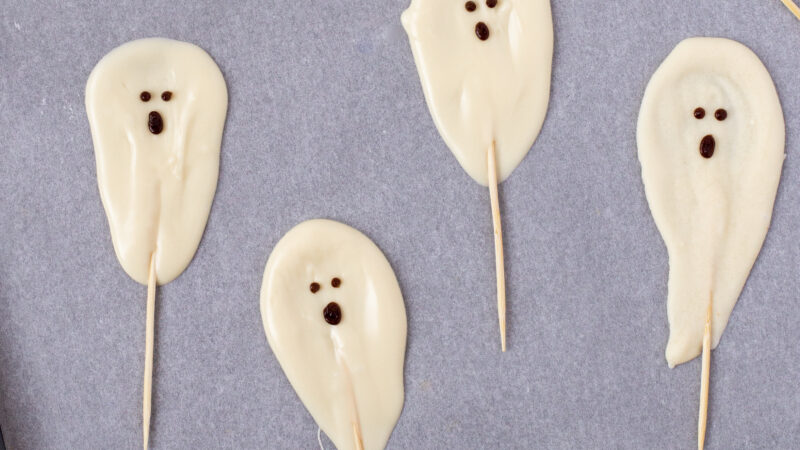 White Chocolate Ghosts