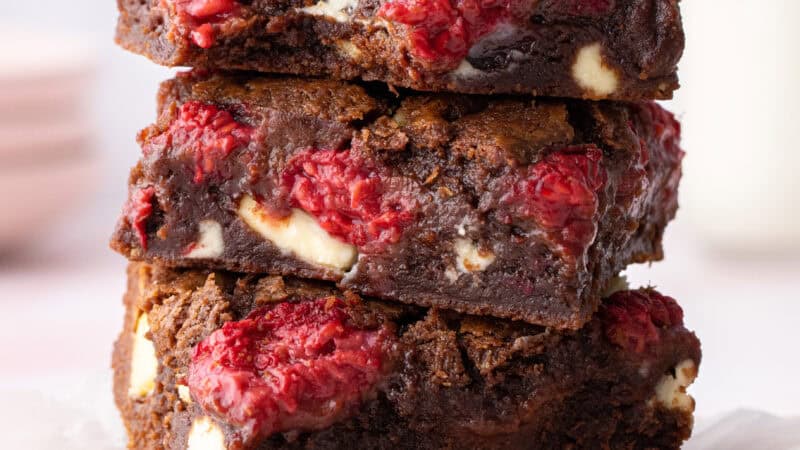 White Chocolate Raspberry Brownies