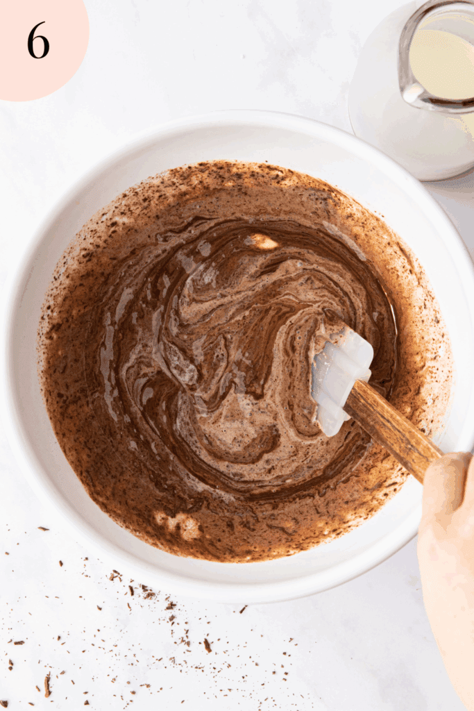 Mixing ganache