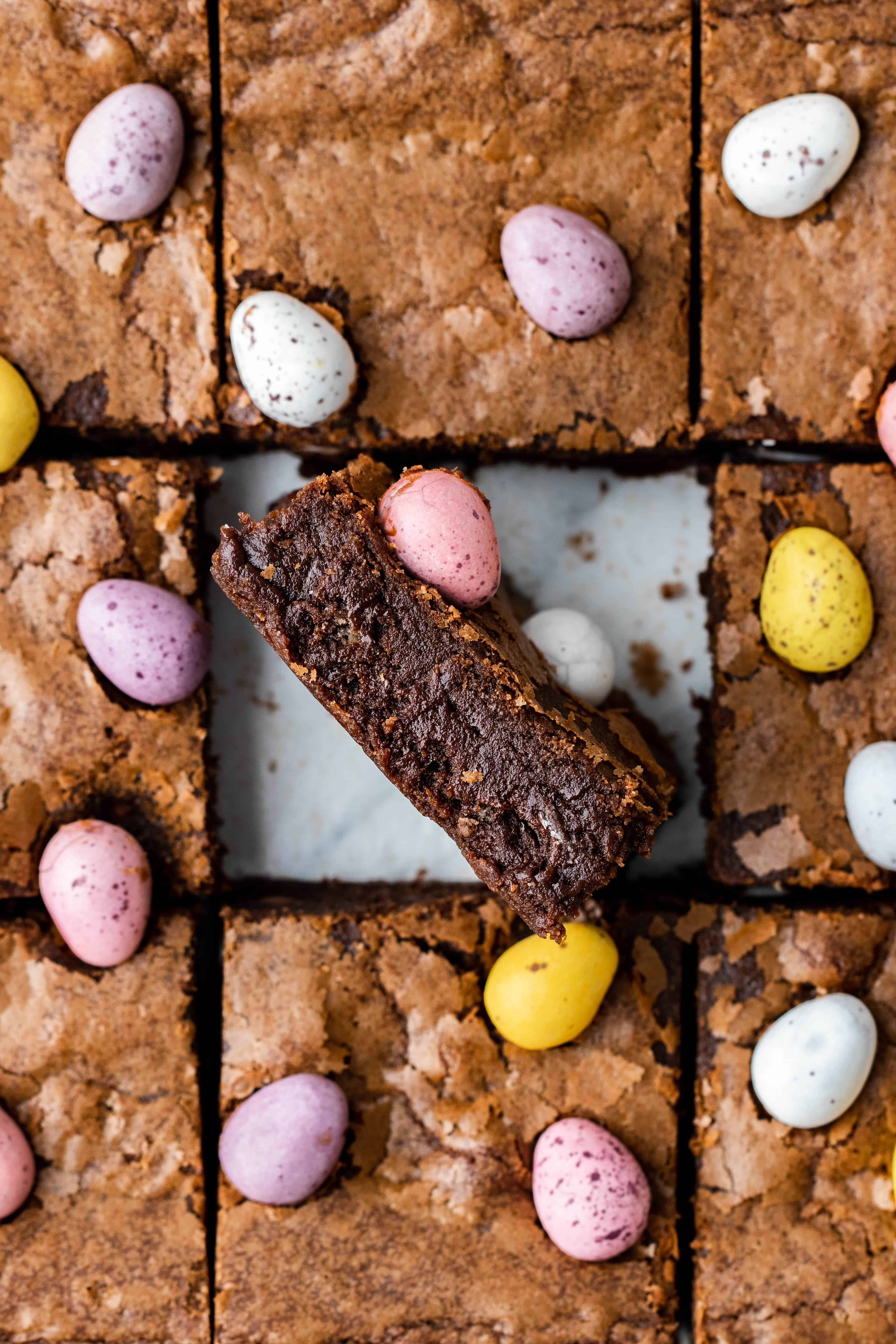 Mini Egg Brownies