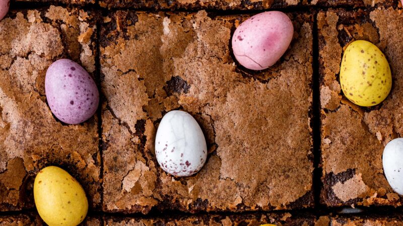 Mini Egg Brownies