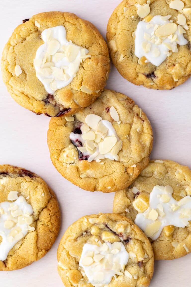 Cherry Bakewell Cookies