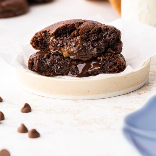 Chocolate fondant cookies